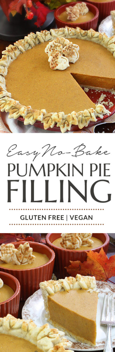 Quite possibly the simplest NO-BAKE VEGAN PUMPKIN PIE FILLING recipe out there. I make this every year!