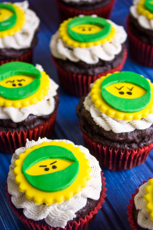 Make your birthday boy's special day very special with easy gluten-free, dairy-free and egg-free Batman and Lego Ninjago cupcakes.