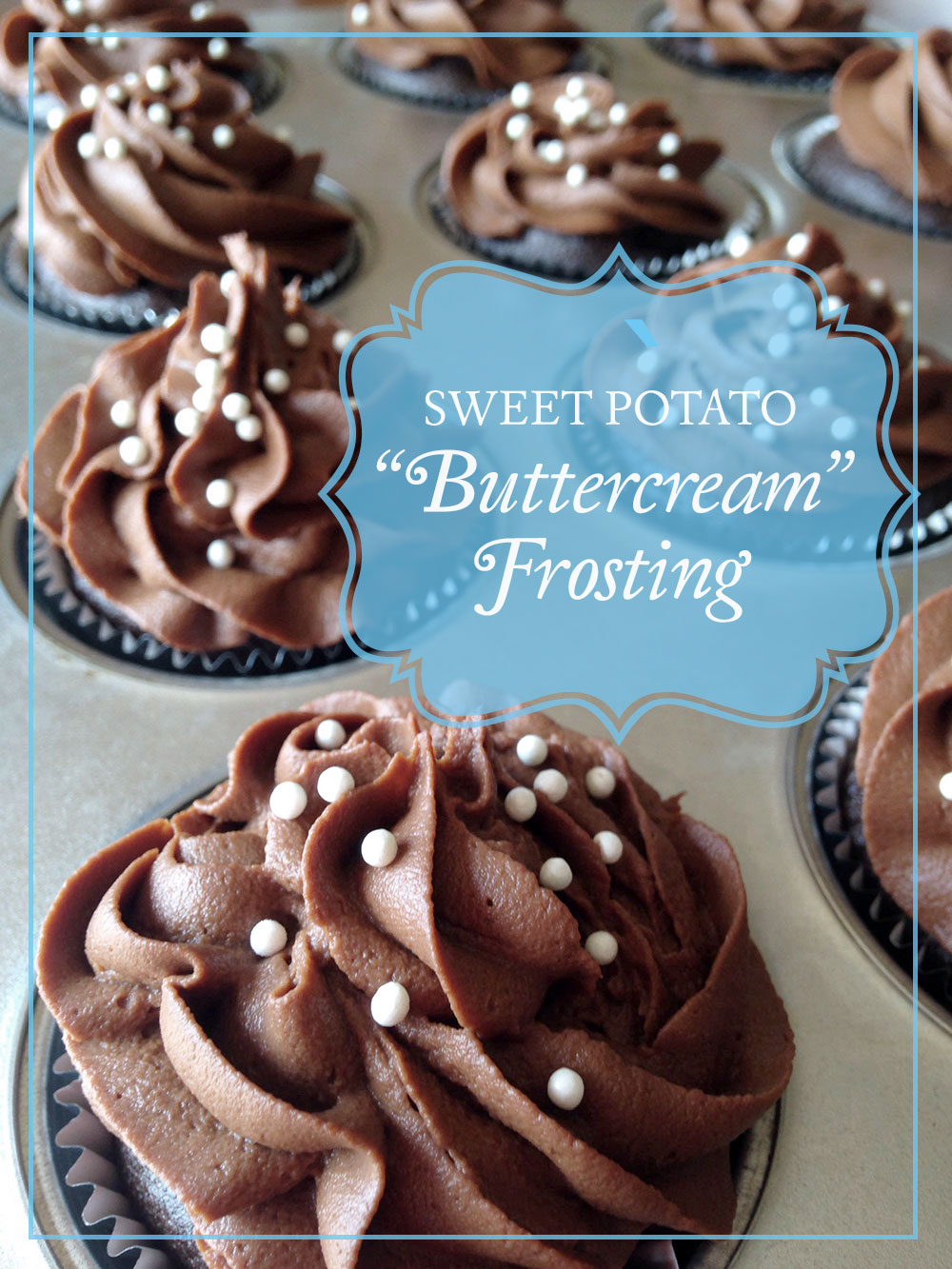 The secret ingredient in this vegan sweet potato buttercream frosting is in it's name. It gives it so much structure that piping it on to a cake or cupcakes is a dream. 