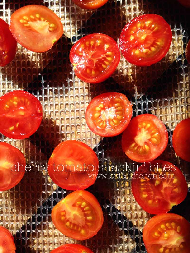 "What to do with all these cherry tomatoes," I found myself muttering last summer. So I got out the dehydrator and turned a bumper crop of sweet, red fruit into the tastiest dried tomato snackin' bites. Y