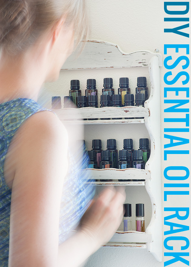 A DIY essential oils storage solution that's accessible, attractive and affordable.