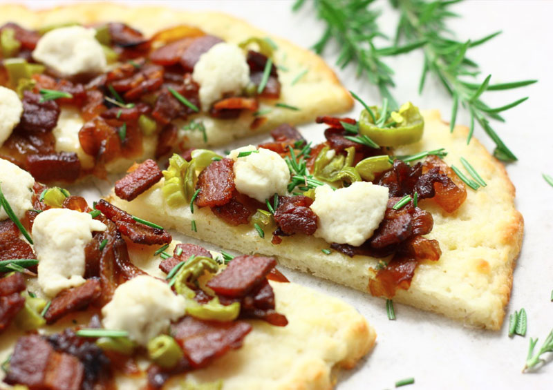 Candied Bacon Pizza