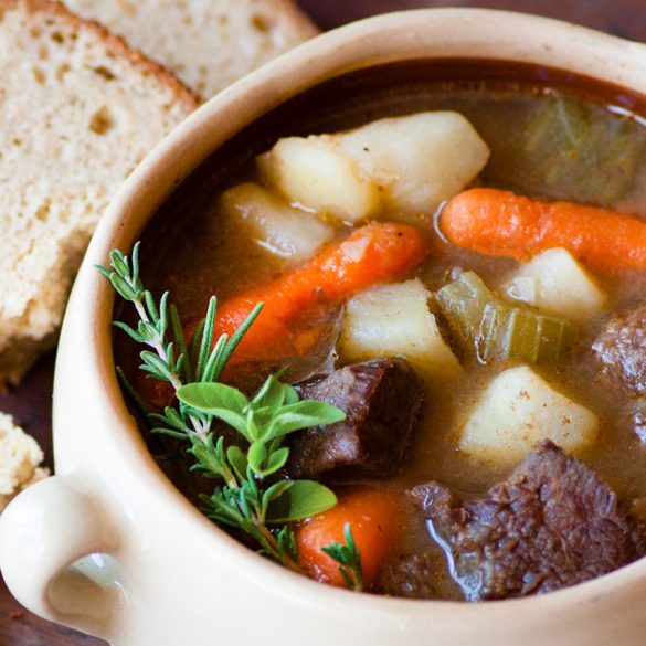 Beef Stew – online – feature3 Gluten-Free Dairy-Free Slow Cooker Beef Stew Recipe - free of corn and top allergens and made with homemade seasoning (can be made in bulk!)