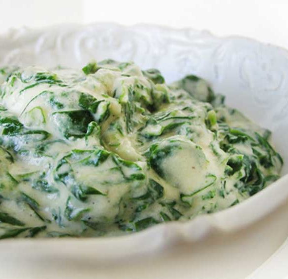 A Vegan Creamed Spinach that my 4-year old gobbled down and my husband had thirds of? Unbelievable, but oh so true!