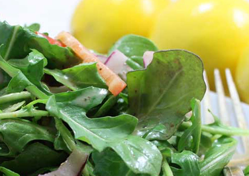 Baby Arugula Salad with Lemon Vinaigrette
