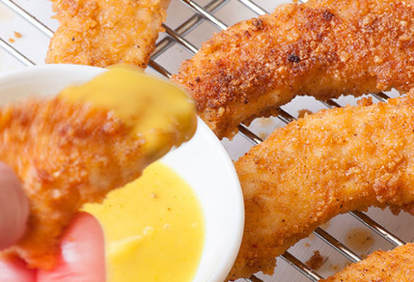 These Gluten Free Egg Free Chicken Tenders will be gobbled up lickety split. Guaranteed!