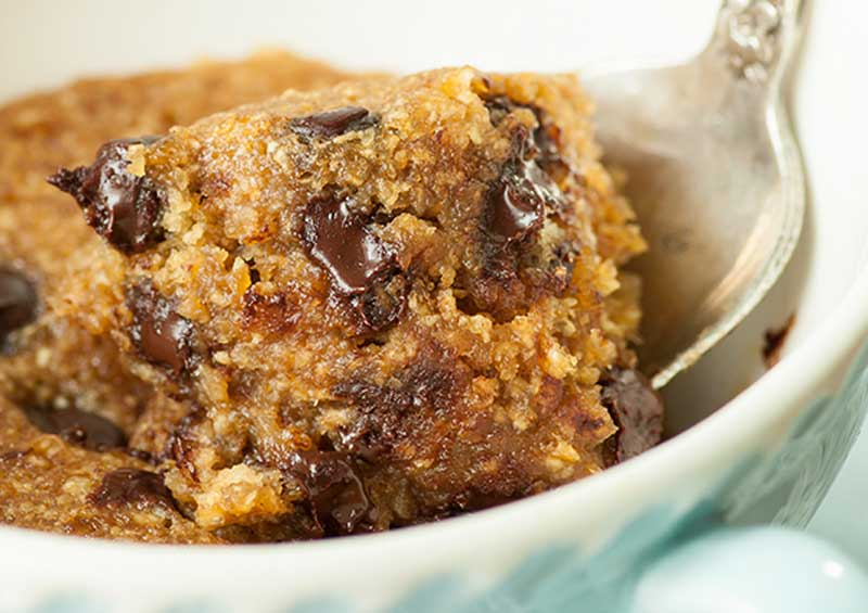 Chocolate Chip Mug Cookie — GF, Vegan