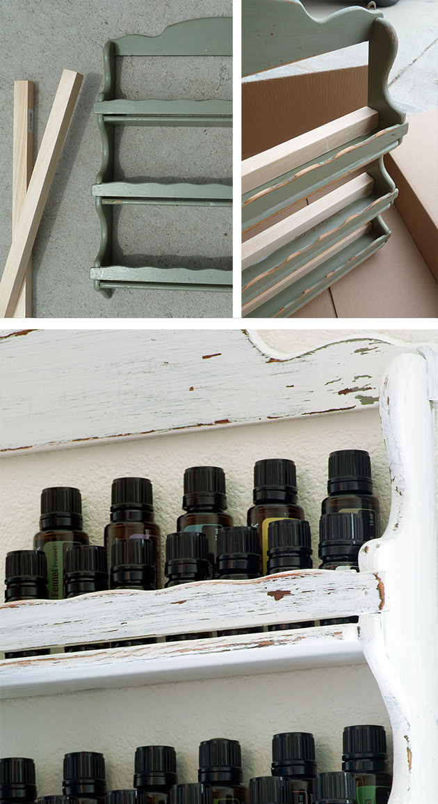 A DIY essential oils storage solution that's accessible, attractive and affordable.