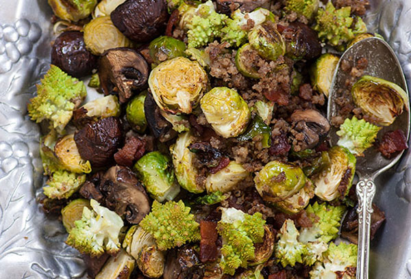 Meat Lover’s Roasted Brussels Sprouts