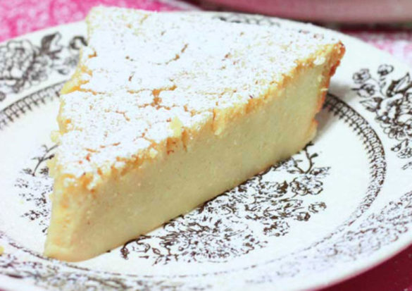 Remember the Lemon Impossible Pie your grandmother used to make? Here's a makeover of that classic that's a less sweet and more like a cheesecake.