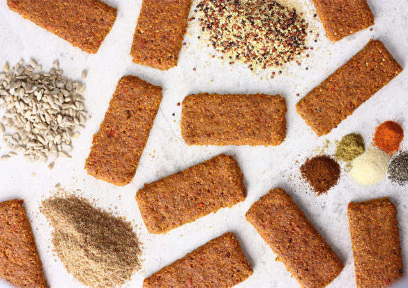 Savory bars are all the rage. These copycat savory Kashi bars satisfy the need for whole grains