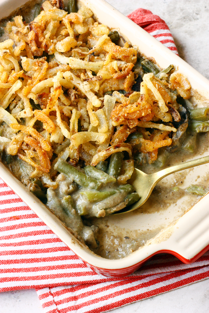 No gluten? No dairy? No worries. This Gluten Free Dairy Free Green Bean Casserole has got you covered.